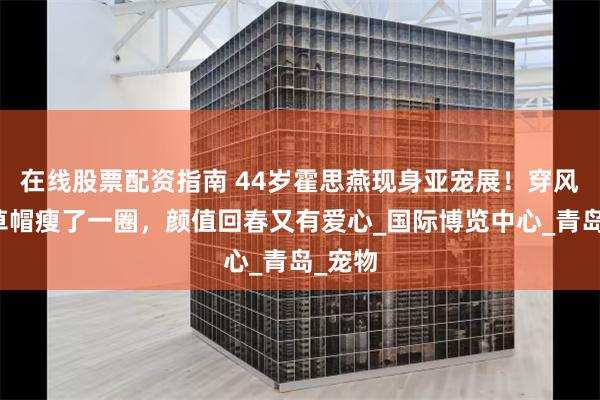 在线股票配资指南 44岁霍思燕现身亚宠展！穿风衣戴草帽瘦了一圈，颜值回春又有爱心_国际博览中心_青岛_宠物