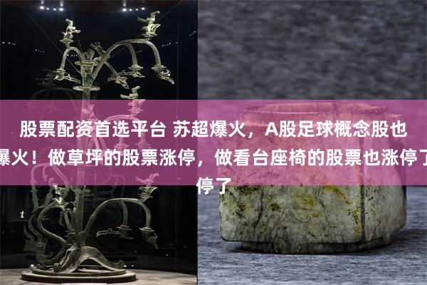 股票配资首选平台 苏超爆火，A股足球概念股也爆火！做草坪的股票涨停，做看台座椅的股票也涨停了