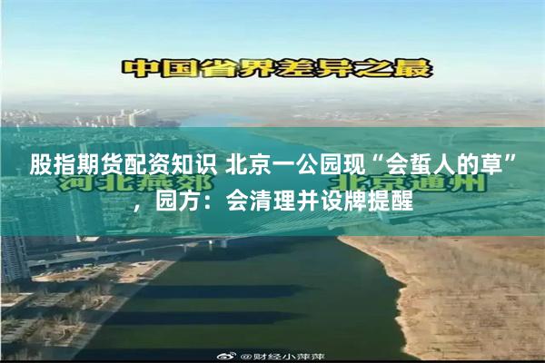 股指期货配资知识 北京一公园现“会蜇人的草”，园方：会清理并设牌提醒