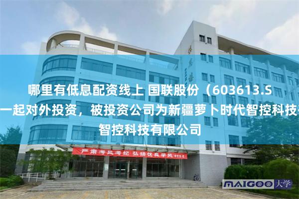 哪里有低息配资线上 国联股份（603613.SH）新增一起对外投资，被投资公司为新疆萝卜时代智控科技有限公司